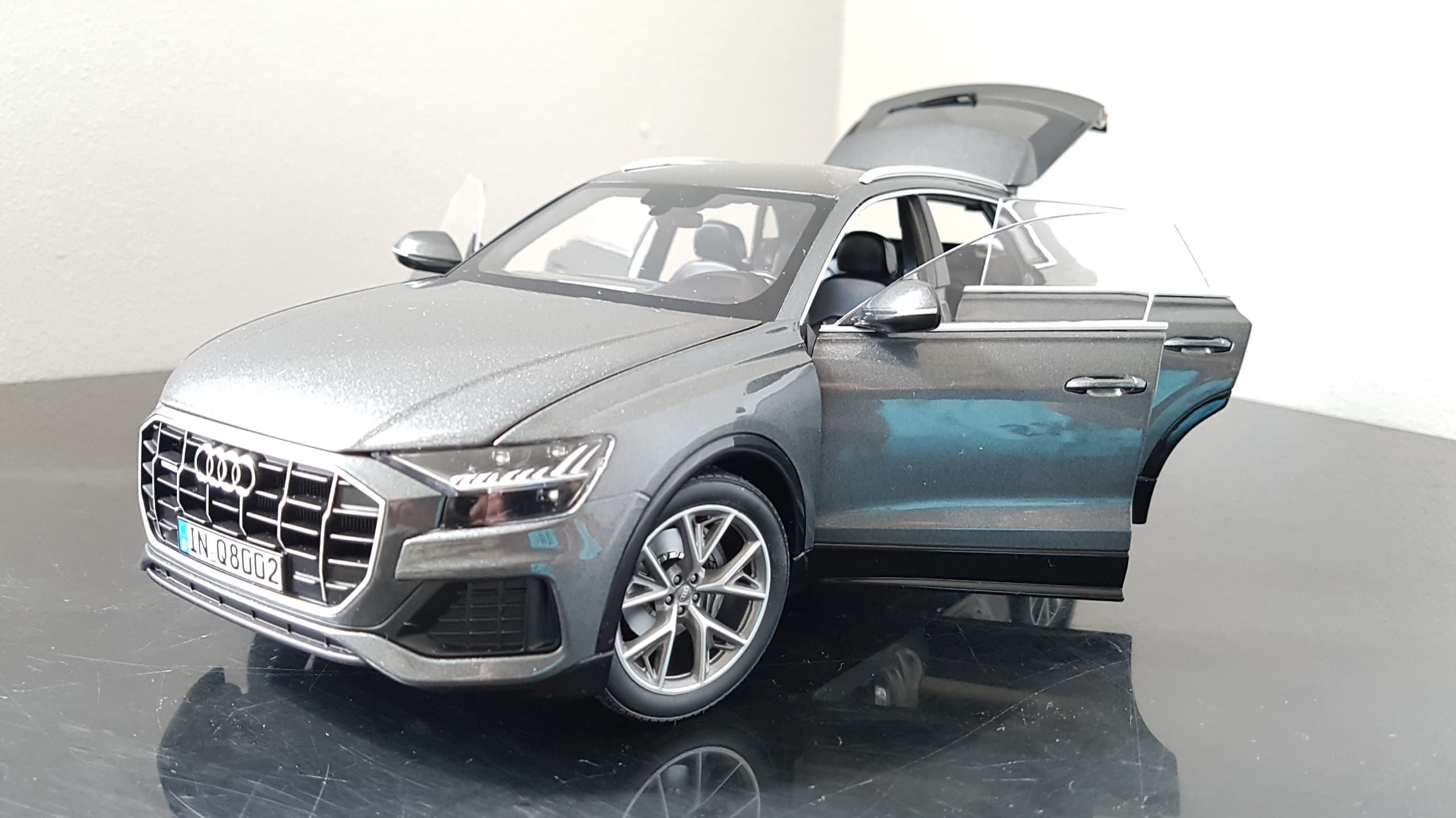 Audi Q8 2018 1:18 scale diecast by Norev