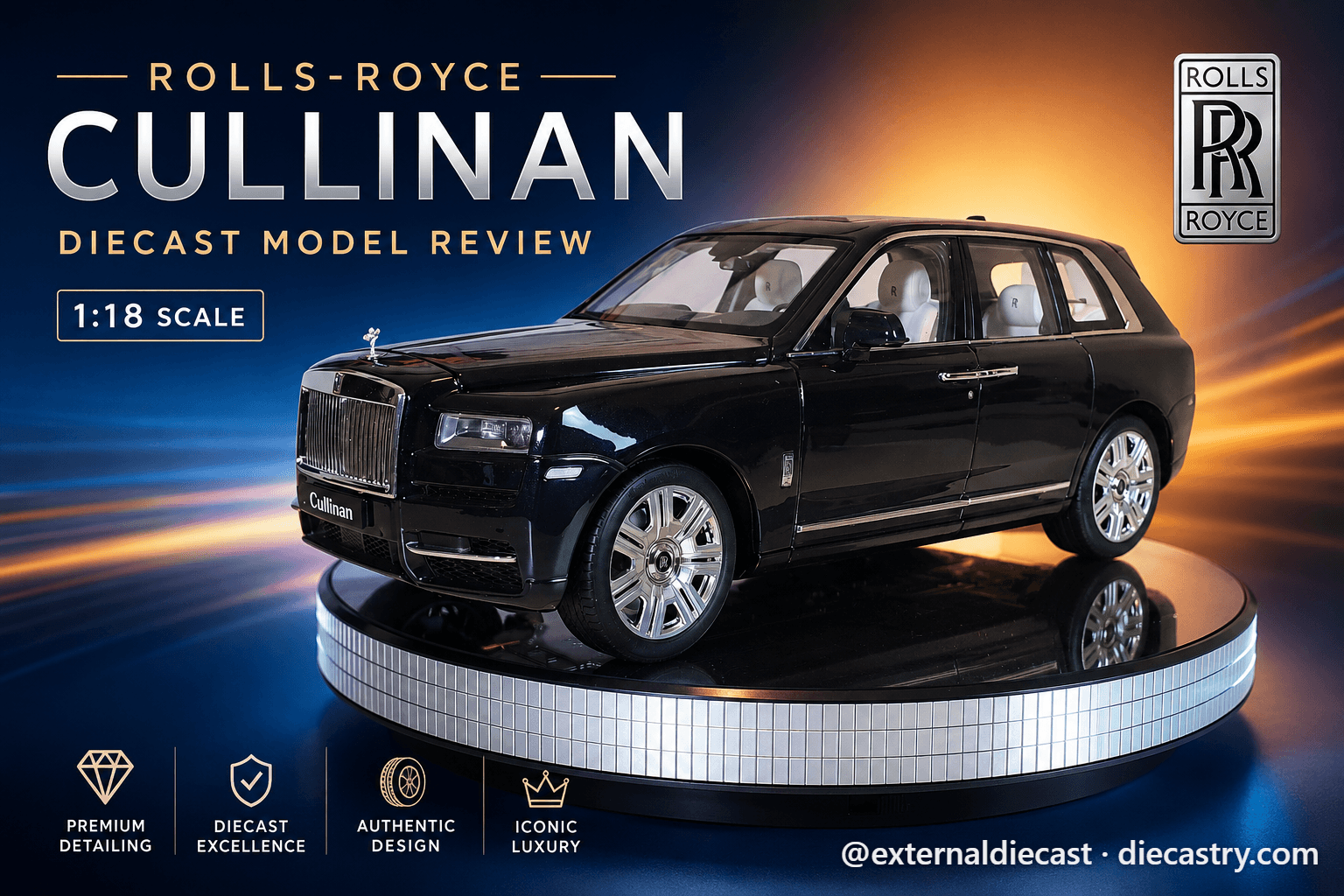 Rolls-Royce Cullinan 2019 1:18 scale diecast by KengFai