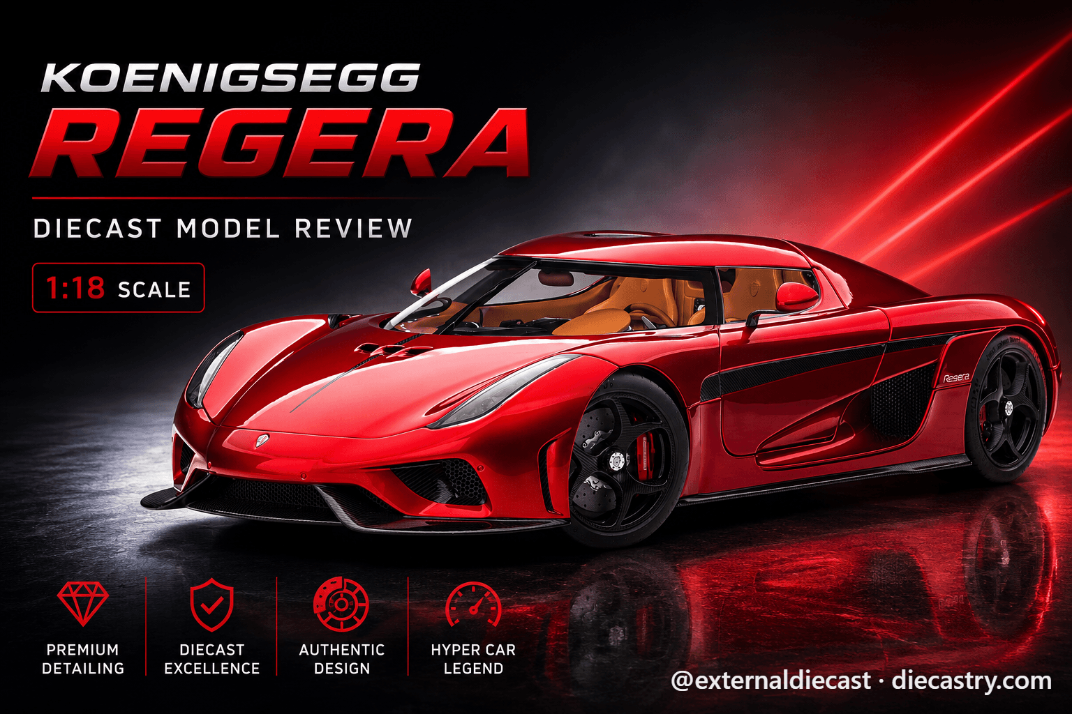 Koenigsegg Regera 2016 1:18 scale diecast by AUTOart
