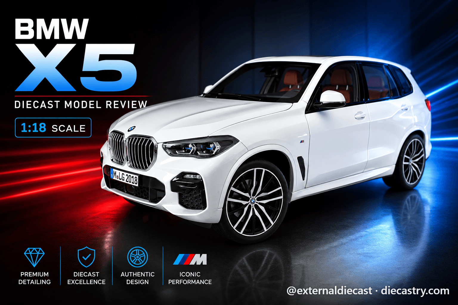 BMW X5 G05 2019 1:18 scale diecast by Norev